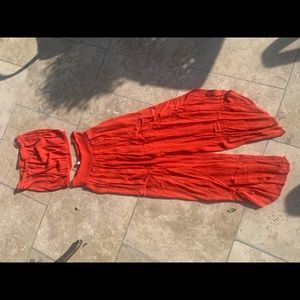 Elan two piece red shimmer set